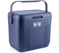 Trail 22L Cool Box with Ice Blocks, Dark Blue