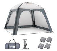 Trail Air Gazebo with Removable Sides, Inflatable Event Shelter, Outdoor Garden Camping Festival Shade, Waterproof 5000mm, UPF50+ UV Sun Protection, Pump & Bag (3m x 3m x 2.2m)