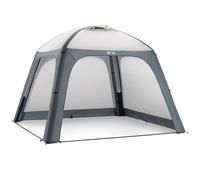 vidaXL Gazebo with Roof Poly Rattan 300x300x220 cm Grey and Anthracite