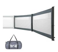 Trail Air Windbreak Double Extension Panel, Inflatable Camping Windbreaker Extender, Modular Windshield Add On Section, TPU Poles, Kador Strip Awning Channel Fixing (L375cm x H130cm)