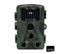 Trail And Game Camera With Night Vision Sensors Waterproof Motion Activated Infrared Hunting Camera(With 128GB TF Card)