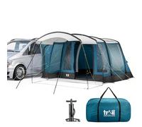 Trail Aston Air Driveaway Awning for Campervans & MPVs, Fitting Height 180cm-210cm, Inflatable TPU Poles, Safety Purge Pump, PVC Skylights, Canopy, UPF50+, 5000mm Waterproof, L330cm x W300cm x H210cm