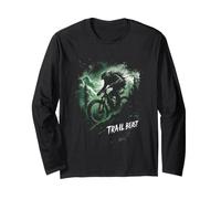 Trail Beast Mountain Biker in Action Long Sleeve T-Shirt
