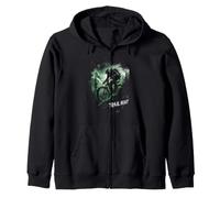 TRAIL BEAST Mountain Biker in Action Zip Hoodie