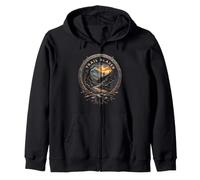 TRAIL BLAZER Adventure for Mountain Biking Lovers Zip Hoodie