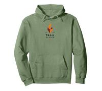 Trail Blazer: Adventurous Spirit Pullover Hoodie, Adult Unisex, Sage Green, M