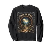 TRAIL BLAZER Cool Mountain Biker in Scenic Landscape Sweatshirt