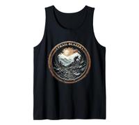 Trail Blazer Mountain Biker on Rocky Path Tank Top