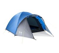 Trail Bracken 3 Man Tent With Porch, 3000mm Waterproof Rating, Double Skin Dome Tent with Darkened Bedroom, Lightweight for Camping and Festivals, Bag Included (320cm x 210cm x 130cm)