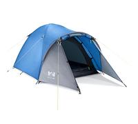 Trail Bracken Tent With Porch, 3000mm Waterproof Rating, Double Skin Dome Tent with Darkened Bedroom, Lightweight for Camping and Festivals, Bag Included (2 Person / 3 Person / 4 Person)