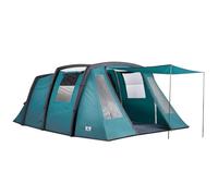 Trail Brazen 6 Man Inflatable Air Tent, Family Tunnel Camping Tent, 5000mm Waterproof, Dark Zone Bedroom, Living Area, King Pole Canopy, Removable Groundsheet, Bag & Pump (L500cm x W380cm x H210cm)