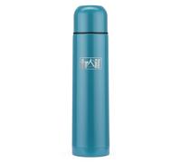Trail Bullet Vacuum Flask 1000ml, Stainless Steel Thermal Flask for Camping, Hiking & Travel, Keeps Drinks Hot 12hrs / Cold 24hrs, Double Walled, Leak-Proof, Twist-&-Pour Stopper, Lid Cup (Teal)