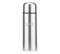 Trail Bullet Vacuum Flask 500ml, Stainless Steel Thermal Flask for Camping, Hiking & Travel, Keeps Drinks Hot 12hrs / Cold 24hrs, Double Walled, Leak-Proof, Twist-&-Pour Stopper, Lid Cup (Silver)