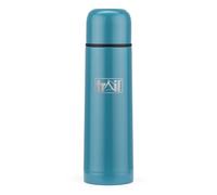 Trail Bullet Vacuum Flask, Camping & Travel, 500ml, Stainless Steel, Teal | Double-Walled Vacuum Insulation, Hot 12hrs & Cold 24hrs, Leak-Proof Twist-&-Pour Stopper, Lid Doubles as Cup