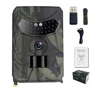 Trail Camera 20MP 1080p Wildlife Camera with Night Vision Activated Waterproof IP56, 0.8s Trigger Speed Garden Camera with 32GB Card & Batteries for Outdoor Hunting, Yard Monitoring