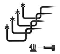 Trail Camera Mount, 4 Packs Trail Cam Mounts, Tree Hunting Accessory, 360° Rotatable Game Camera Holder with 1/4"-20 Screw, Heavy Duty Trail Cam Mount for Hunting Cameras/Action Cameras/Solar Panels