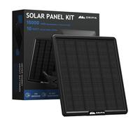 Trail Camera Solar Panel: 6V/9V/12V Game Camera Solar Panel Charger kit Build-in 15000mAh Rechargeable Lithium Battery with USB-A/USB-C, IP66 Water-Resistant