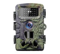 Trail Camera Waterproof 20MP 1080P Hunting Game Camera with 3 Infrared Sensors Night Vision (Green)