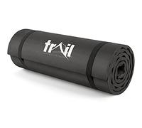 Trail Camping Mat With Comfort Contours 15mm Thick Foam Insulated Roll Pad (Black)