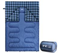 Trail Cotton Double Sleeping Bag Luxury Flannel Lined 3 to 4 Season with Bag