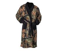 Trail Crest Coral Fleece Camo Lounge Robe W/ Happy Hunting Magnet - Black -