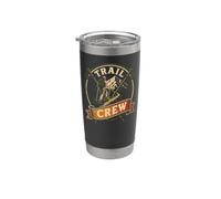 Trail Crew Hiking Hiker Squad Matching Group Gift Retro Stainless Steel Insulated Tumbler