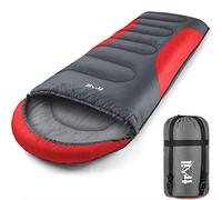 Trail Envelope Sleeping Bag With Snug Hood, Single Adult, 3 Season, Water-Resistant, Lightweight With Compact Bag, Outdoor, Camping, 250g Filling