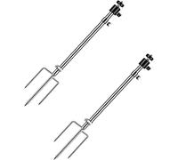Trail & Game Camera Stand Mounts Thick Foldable Stainless Steel Bracket 360° Adjustable Universal Thread Connection 1/4''-20 (6 mm) for Hunting, Fishing (2 Pack)