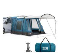 Trail Haldon Air Driveaway Awning for Campervans & MPVs, Fitting Height 180cm-210cm, Inflatable TPU Poles, Safety Purge Pump, PVC Skylights, Canopy, UPF50+, 5000mm Waterproof, L235cm x W300cm x H210cm