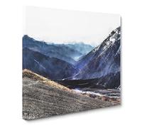 Trail in the Annapurna Circuit Nepal Canvas Print | Gallery Wrapped 30mm Frame Wall Art | 20x20 inches | Ready to Hang | Modern Landscape Picture | Living Room Bedroom Lounge Office