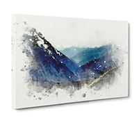Trail in The Annapurna Circuit Nepal Canvas Print | Gallery Wrapped 30mm Frame Wall Art | 30x20 inches | Ready to Hang | Abstract Landscape Picture | Living Room Bedroom Lounge Office