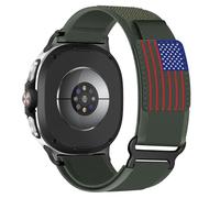 Trail Loop Nylon Band for Samsung Galaxy Watch 8 Band 40mm 44mm/8 Classic 46mm Men Women,Rugged Fabric Sport Woven Stars-Stripes Flag Strap for Samsung Galaxy Watch 8 Classic Bands 46 mm/8 40 mm 44 mm
