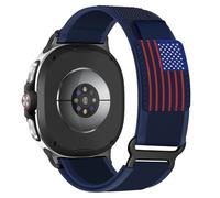 Trail Loop Nylon Band for Samsung Galaxy Watch 8 Band 40mm 44mm/8 Classic 46mm Men Women,Rugged Fabric Sport Woven Stars-Stripes Flag Strap for Samsung Galaxy Watch 8 Classic Bands 46 mm/8 40 mm 44 mm