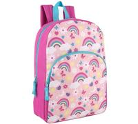 Trail maker 15 Inch Kids Backpacks for Preschool, Kindergarten, Elementary School - Adjustable, Padded Straps (Radiant Rainbows)