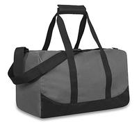 Trail maker 30 Liter, 17 Inch Canvas Duffle Bags for Men and Women -Travel Weekender Overnight Carry-On Shoulder Duffel Tote Bags (Grey)