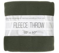 Trail maker 50x60 Throw Blankets, Fleece Throw Blanket for Livingroom, Couch, Chair, Bed (Forest Green)