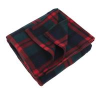 Trail maker 50x60 Throw Blankets, Plaid Fleece Throw Blankets for Bedroom, Couch, Livingroom, Chair, Pets, Outdoors (Red/Green)