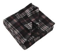 Trail maker 50x60 Throw Blankets, Plaid Fleece Throw Blankets for Bedroom, Couch, Livingroom, Chair, Pets, Outdoors (Brown)