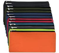 Trail maker Classic Traditional Cloth Pencil Cases in Bulk, in Solid Colors - 24 Pack Bundle