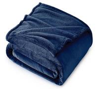 Trail maker Fleece Throw Blanket Twin Size Fuzzy Lightweight Warm Soft Plush Blanket for Couch, Bed, Chair | Cozy Microfiber Reversible 50x60 Sherpa Throw Blanket for Kids, Adults, Pets (Navy Blue)