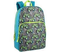 Trail maker Fun School Backpack for Elementary Middle School Girls and Boys | 17 Inch Printed Backpacks for School Kids, Travel (Game Controllers)