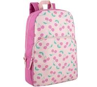 Trail maker Fun School Backpack for Elementary Middle School Girls and Boys | 17 Inch Printed Backpacks for School Kids, Travel (Cheerful Cherries)