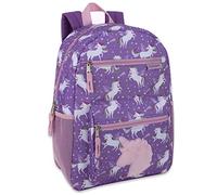 Trail maker Girl's Backpack With Plush Applique And Multiple Pockets - Colorful Backpacks for Girls, Women (Plush Unicorn Love)