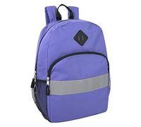 Trail maker Kids Reflective Backpack for School, Colourful Backpack with Reflector Strips, Side Pocket, Padded Straps