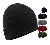 Trail maker Winter Hats Bulk 10 Beanies Bulk Winter Hats for Homeless Adults Wholesale Beanies Bulk for Men, Women, Teens (5 Colour Pack)