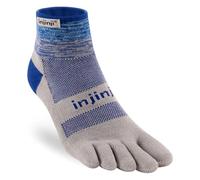 Trail Midweight Mini Crew Unisex Running Toe Socks Neptune
