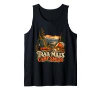 Trail Miles Camp Smiles Backpacking Mountain Camping Tank Top