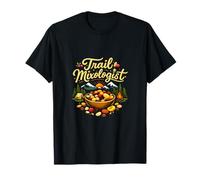 Trail Mixologist Camping Mountain Badge Graphic T-Shirt