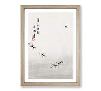 Trail of Ants by Morimoto Toko Framed Print | A2 Oak Framed Wall Art | Ready to Hang | Modern Nature Picture | Living Room Bedroom Lounge Office
