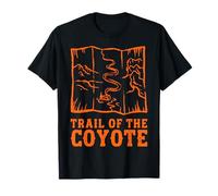 Trail of the Coyote Vintage Map Design T-Shirt